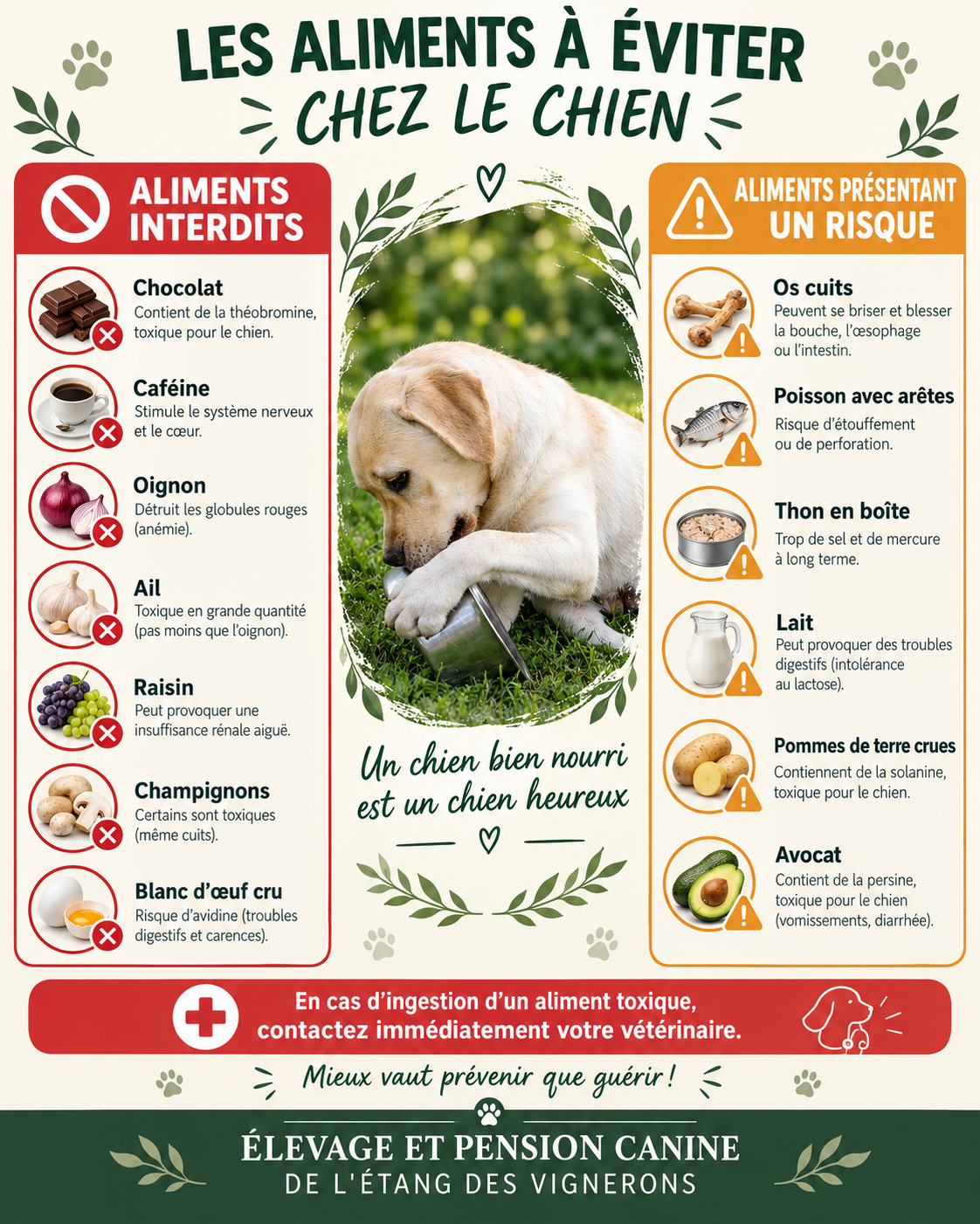 aliments à éviter